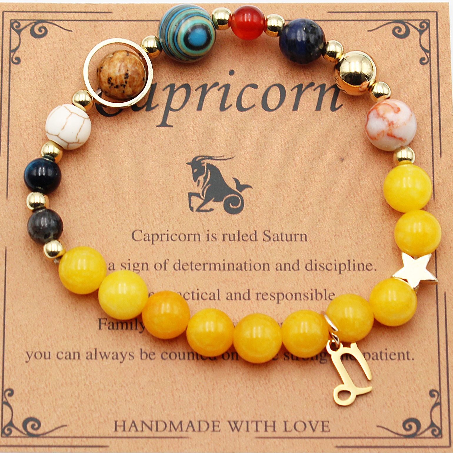 Zodiac Sign Bracelet - 12 Astrology Constellation Gift