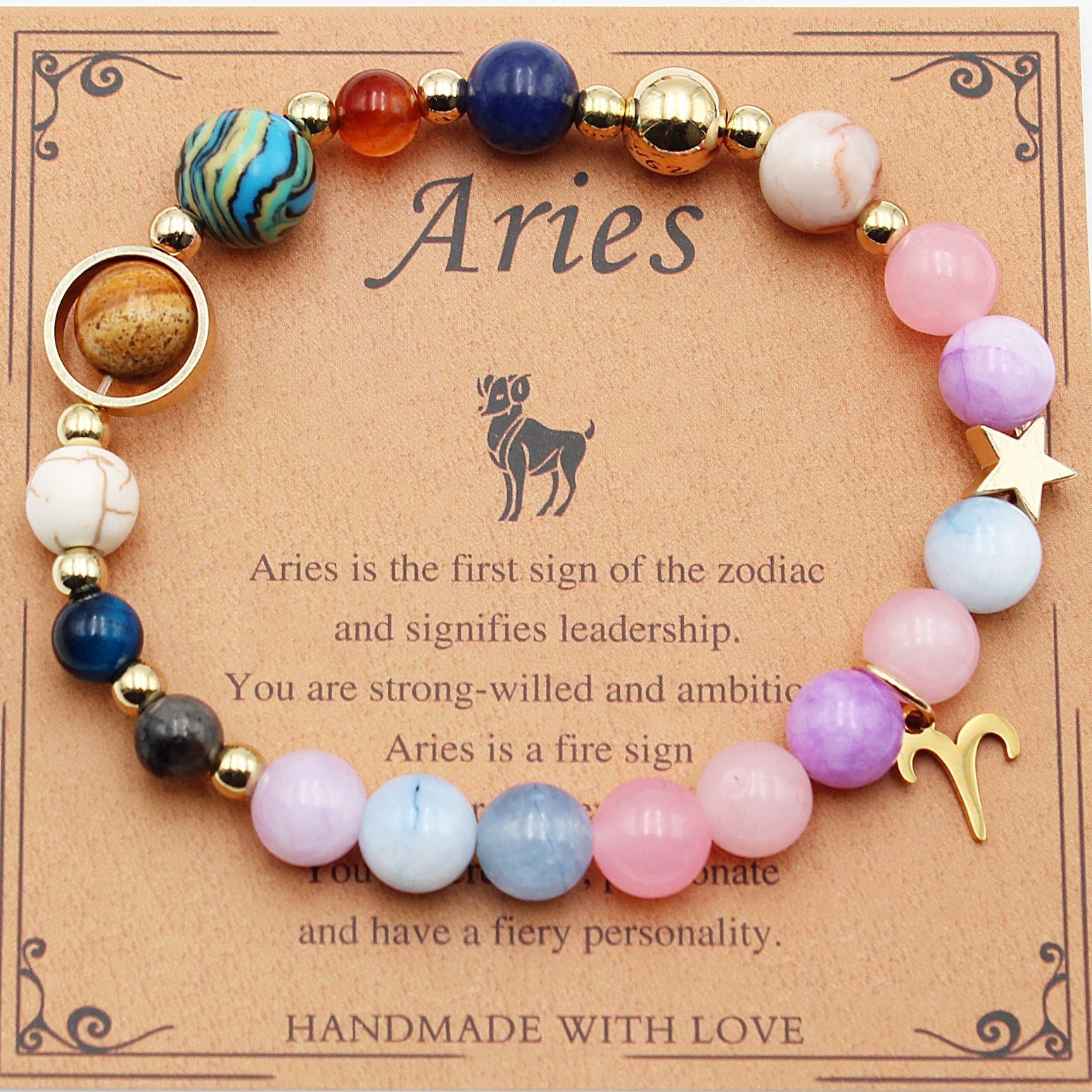 Zodiac Sign Bracelet - 12 Astrology Constellation Gift