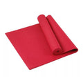 Yoga mat with convenient carrying strap for easy transport to studio or home