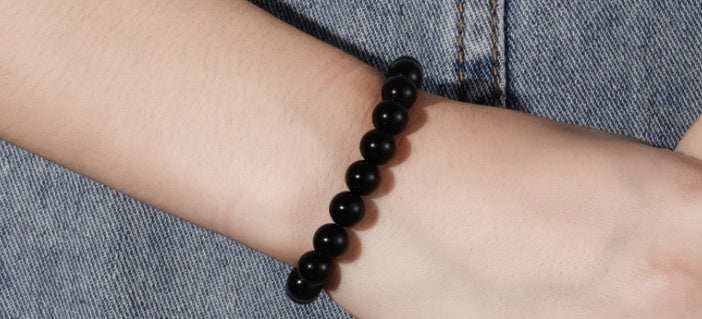 Black Gemstone Bracelet - Protection & Grounding Energy