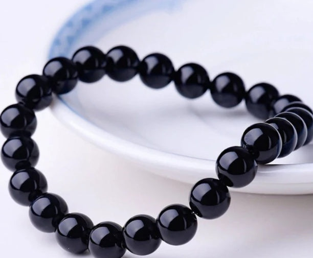 Black Gemstone Bracelet - Protection & Grounding Energy
