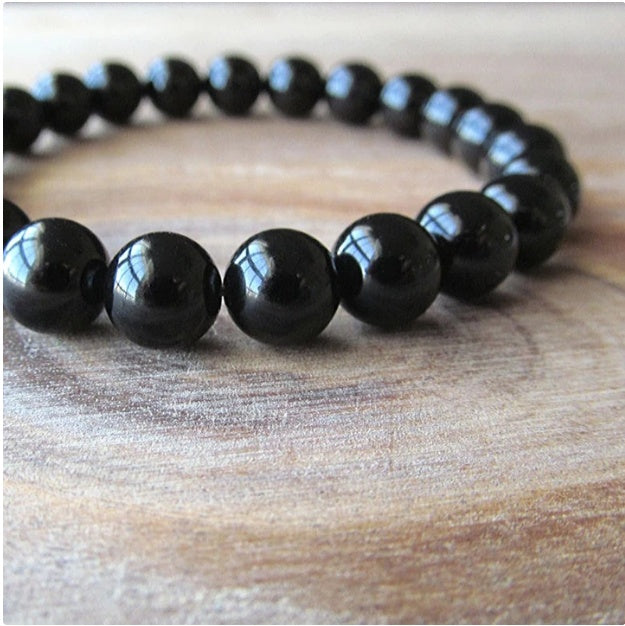 Black Gemstone Bracelet - Protection & Grounding Energy