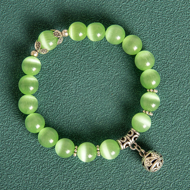 Gemstone Beaded Bracelet 10mm - Crown Charm Collection