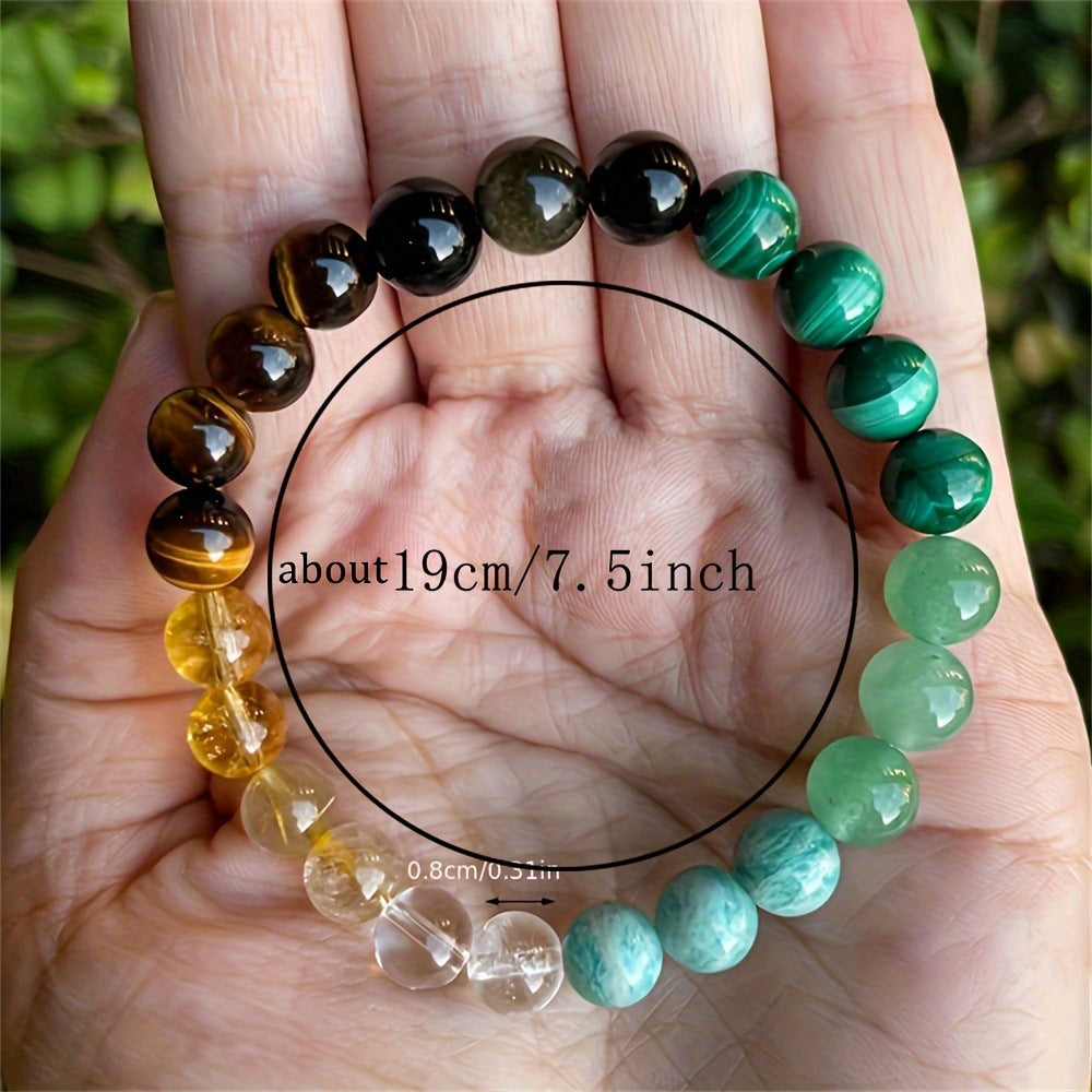 Mixed Gemstone Energy Bracelet - Abundance & Prosperity Blend