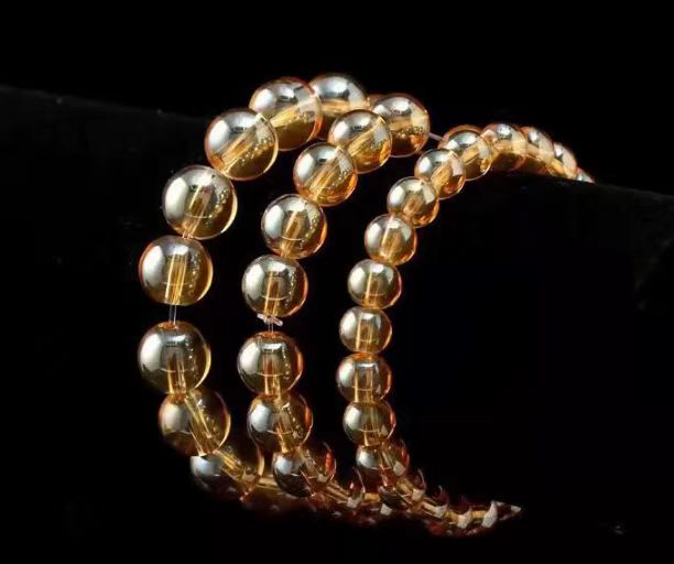 Golden Citrine-Style Crystal Bracelet - Abundance & Prosperity