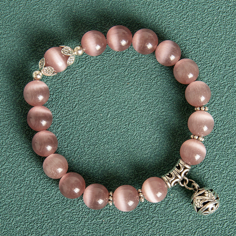 Gemstone Beaded Bracelet 10mm - Crown Charm Collection