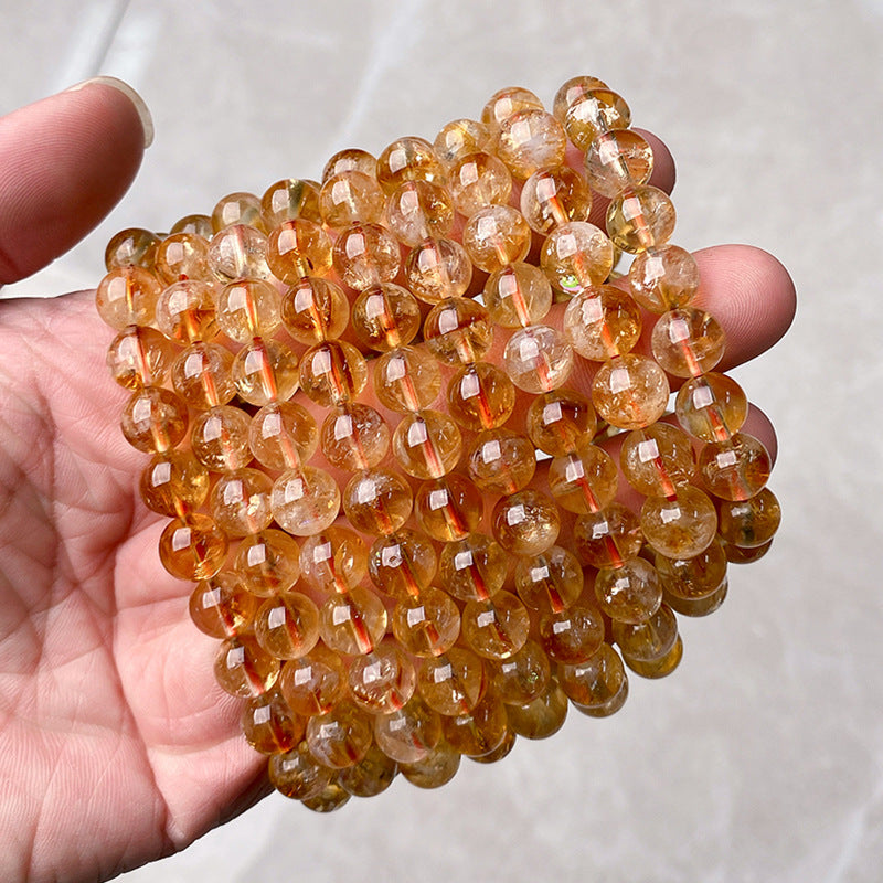 Golden Citrine-Style Crystal Bracelet - Abundance & Prosperity