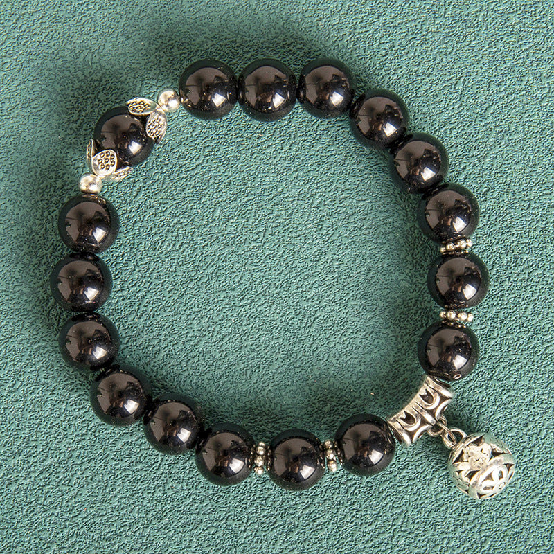 Gemstone Beaded Bracelet 10mm - Crown Charm Collection